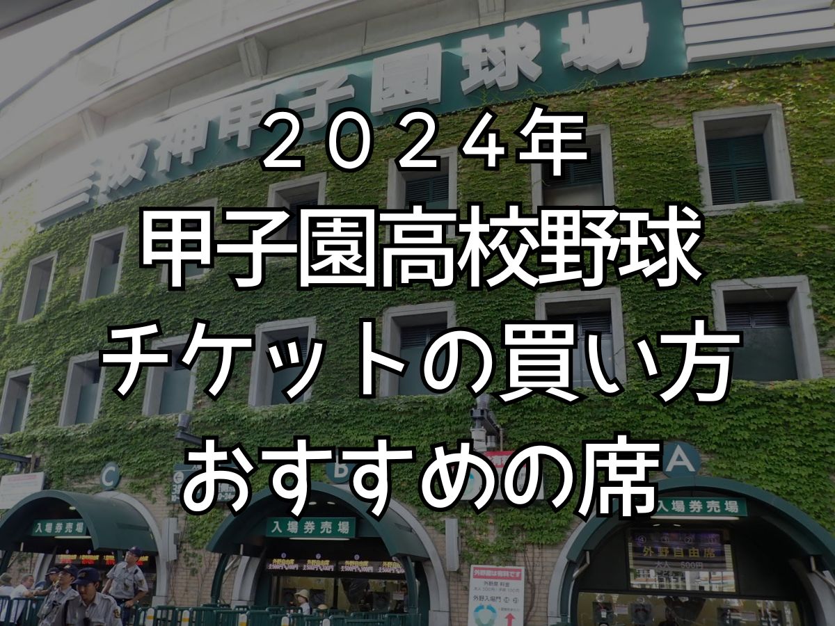 甲子園 高校野球 チケット 2024