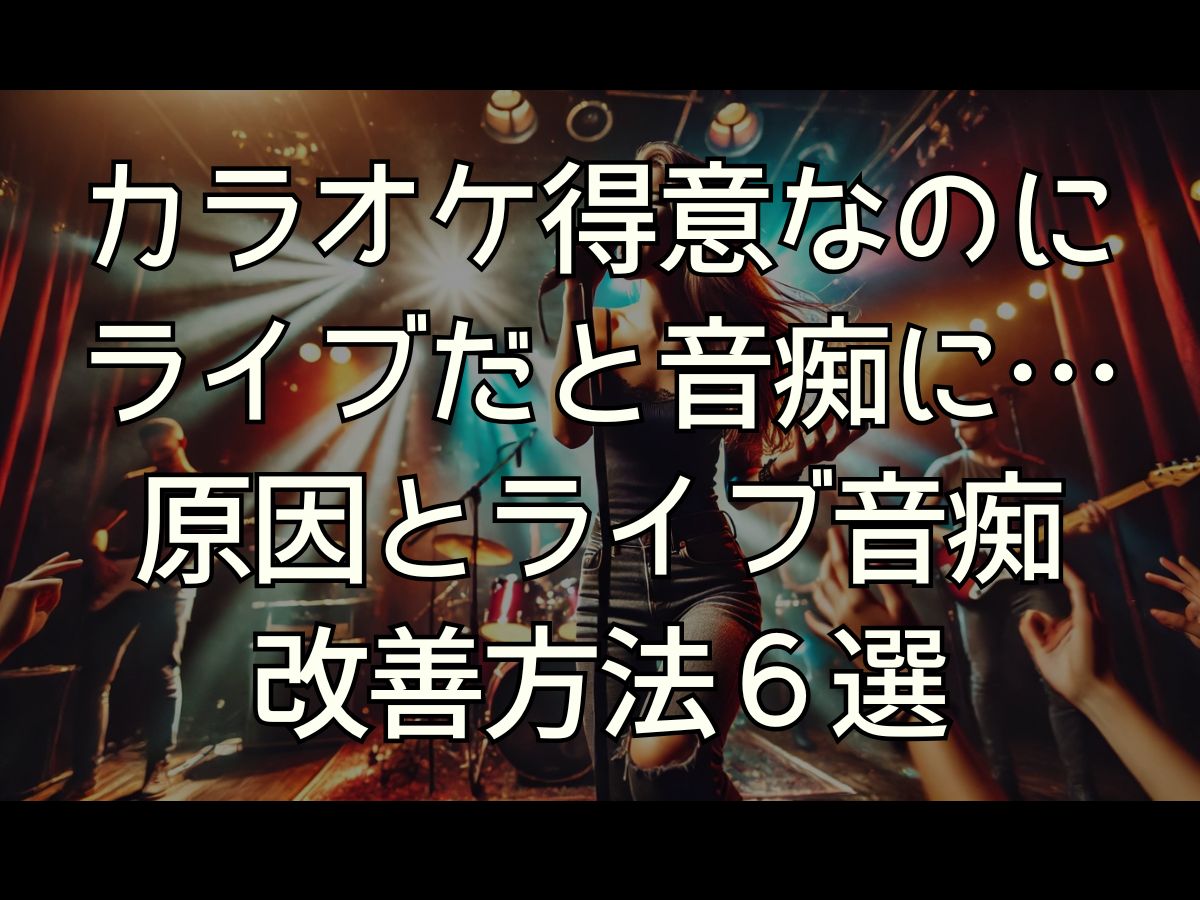 ライブ 音痴になる