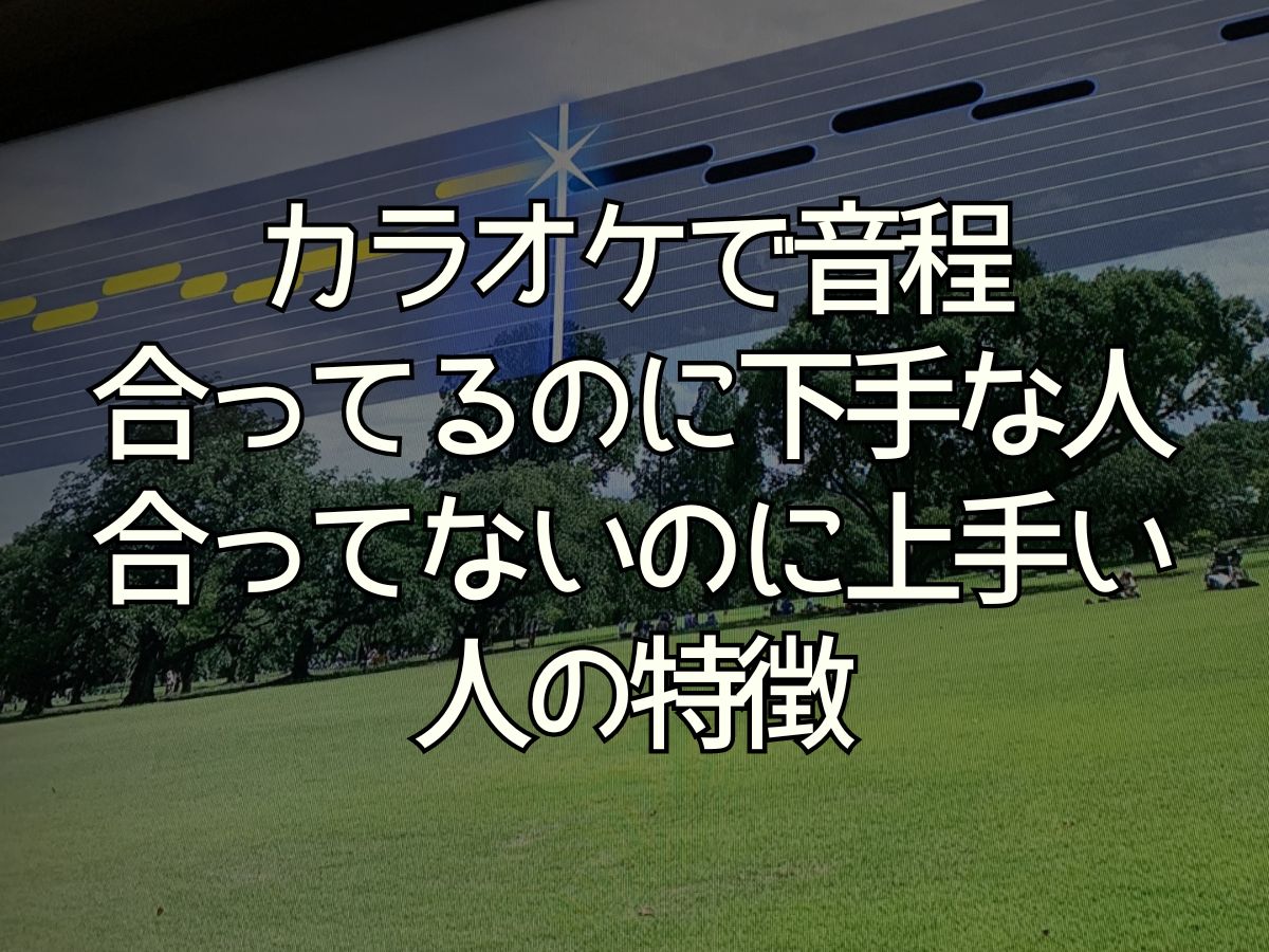 カラオケ 音程 あってるのに 点数 低い